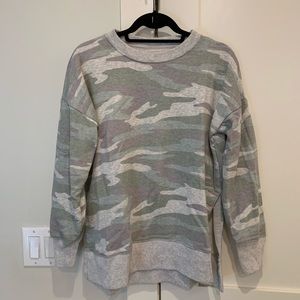 Aerie Camo Crewneck Sweater